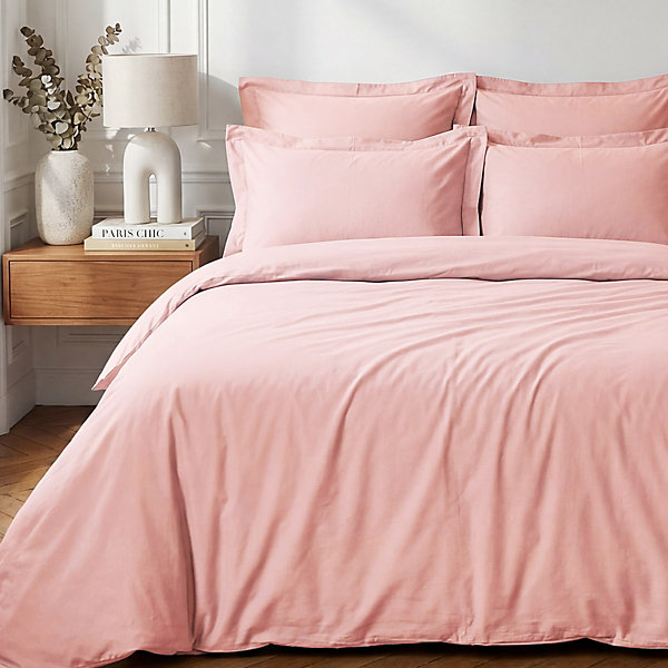 Drap housse bonnet 40 cm en percale cotonPLUSPoudre 140x190 cm SOFT PERCALE
