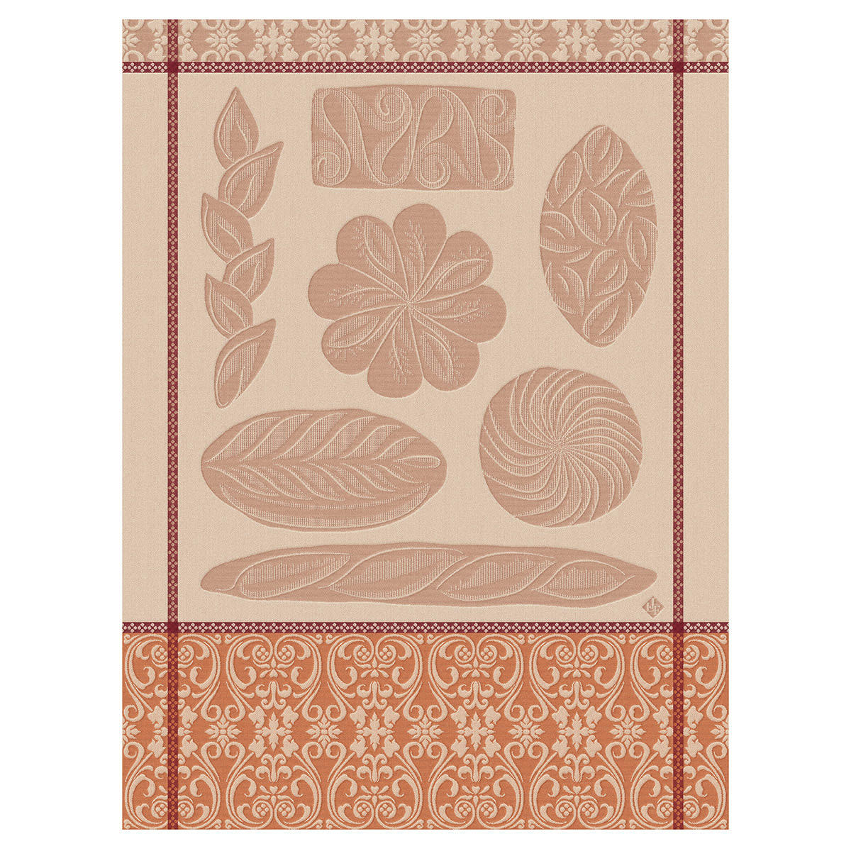 RONDE DES PAINS - Torchon en coton levain 60 x 80