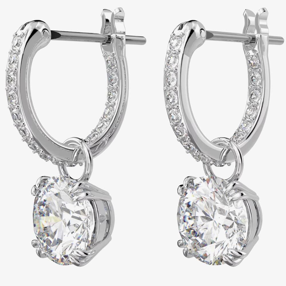 Swarovski Swarovski Ladies Constella Silver Hoop Dropper Earrings 5636717