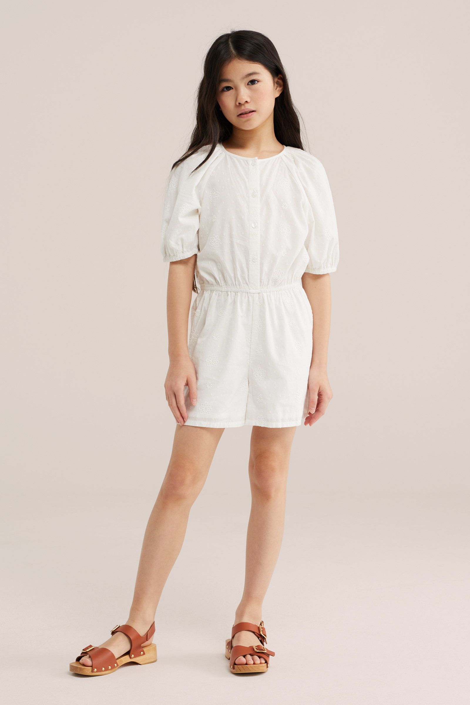 Meisjes playsuit met embroideries