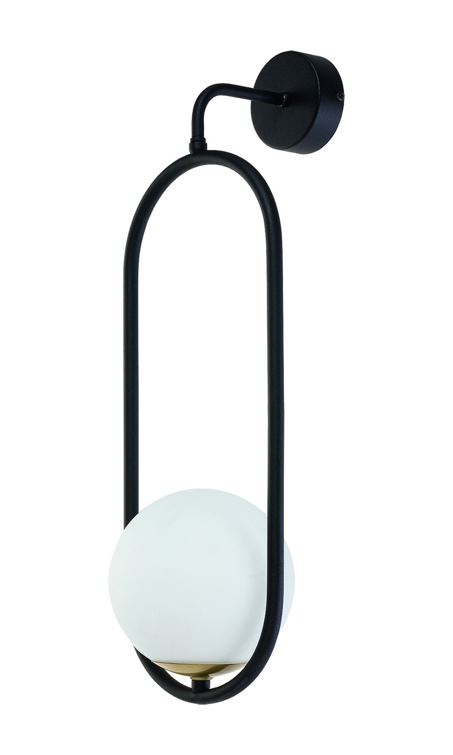 Kinkiet ścienny IGON czarno-biały-złoty 1 x E14 x 11W IP20 Jupiter