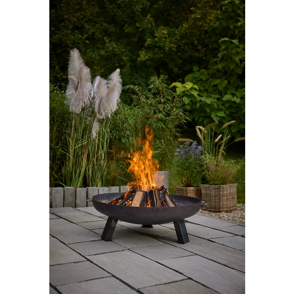 Feuerschale »Toskana«, 80 cm, Stahl, schwarz