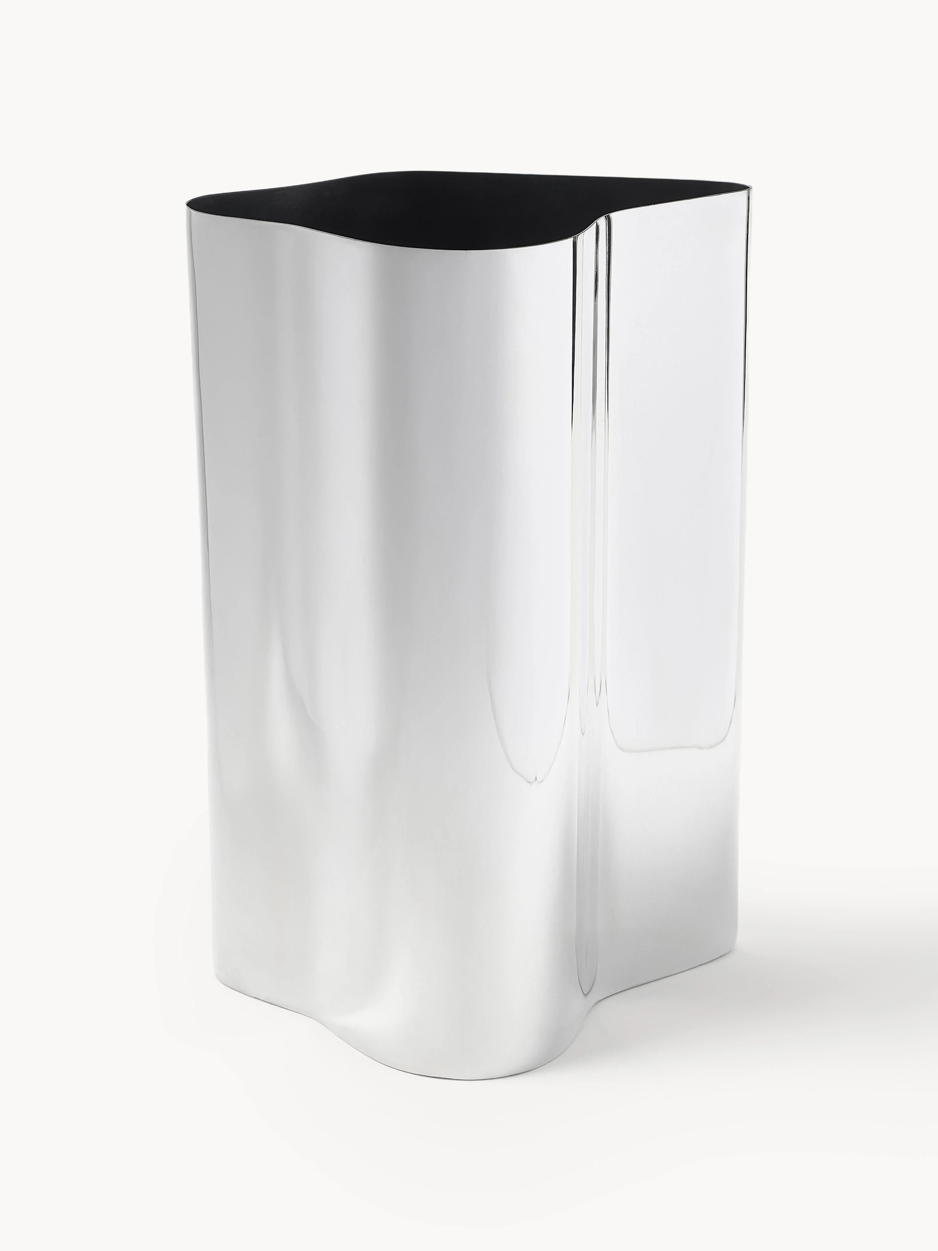Vase Vine aus Edelstahl, H 26 cm