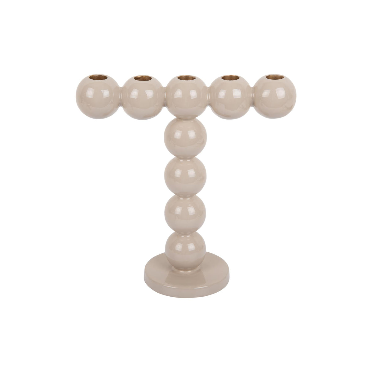 Present Time kandelaar Bubbles High - grijs - 25.5x10.5x26.5cm