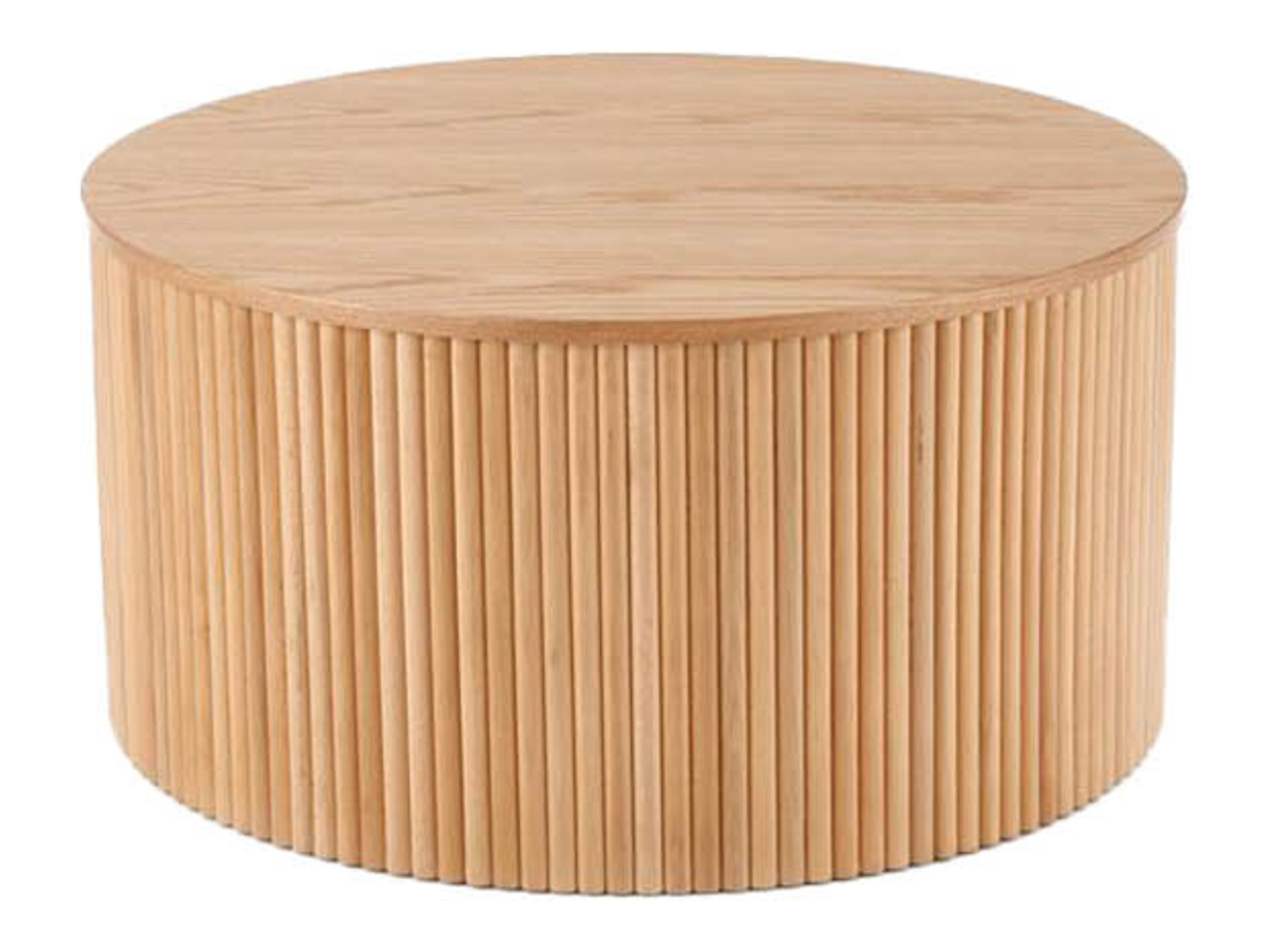 Stolik okrągły Woody 80 cm z litego drewna
