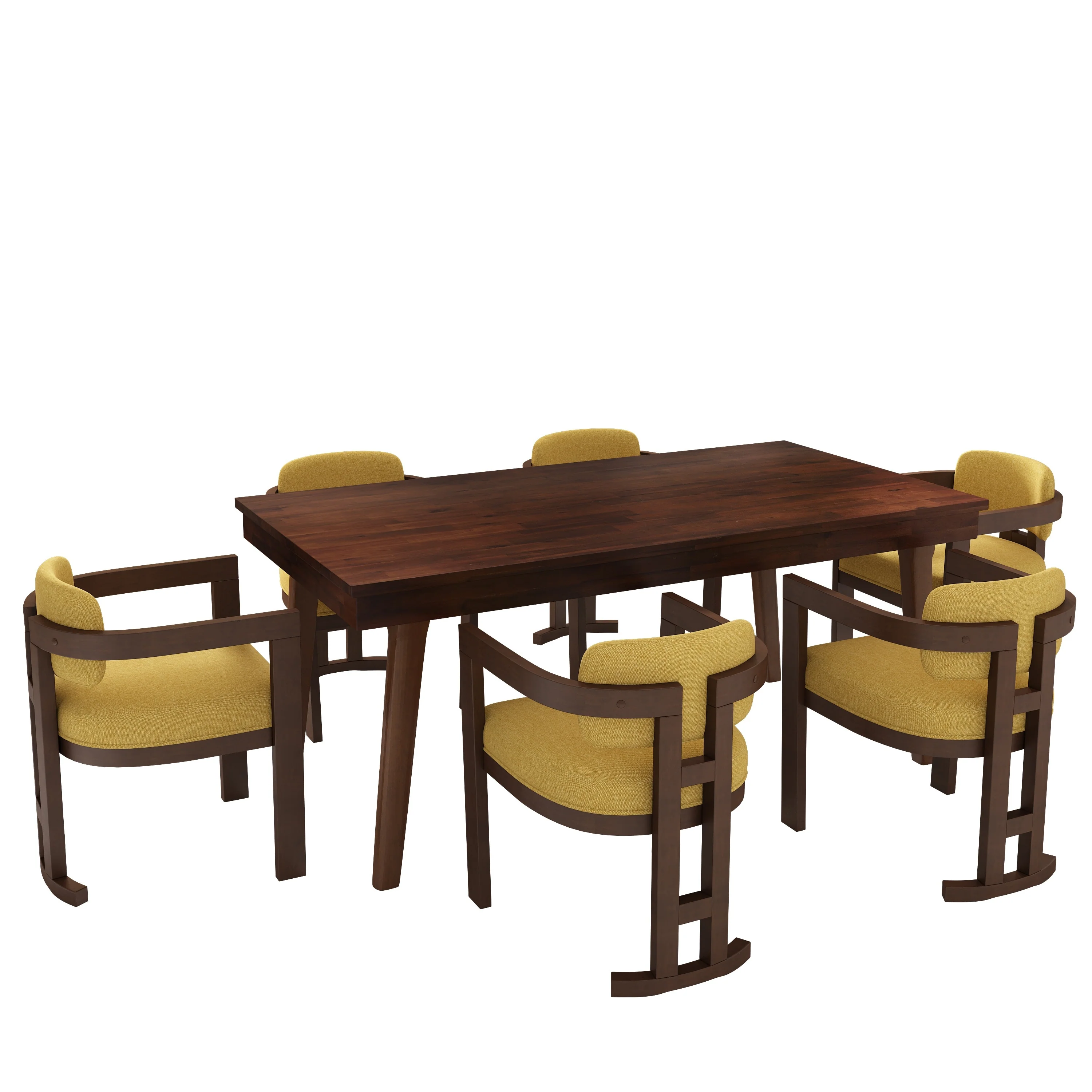 Christopher Knight Home - Elegant 7-Piece Dining Set with Upholstered Chairs and Mahogany Table