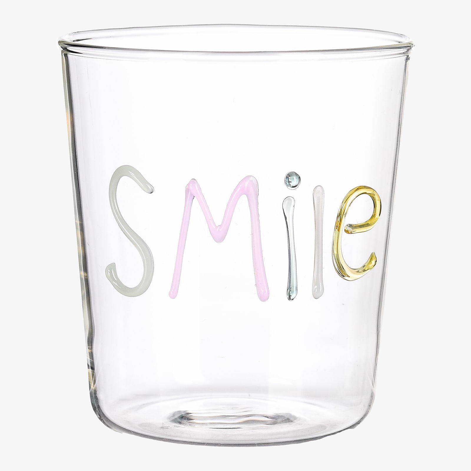 Trinkglas Smile Bunt, ⌀ 8.5 cm, H 95 mm