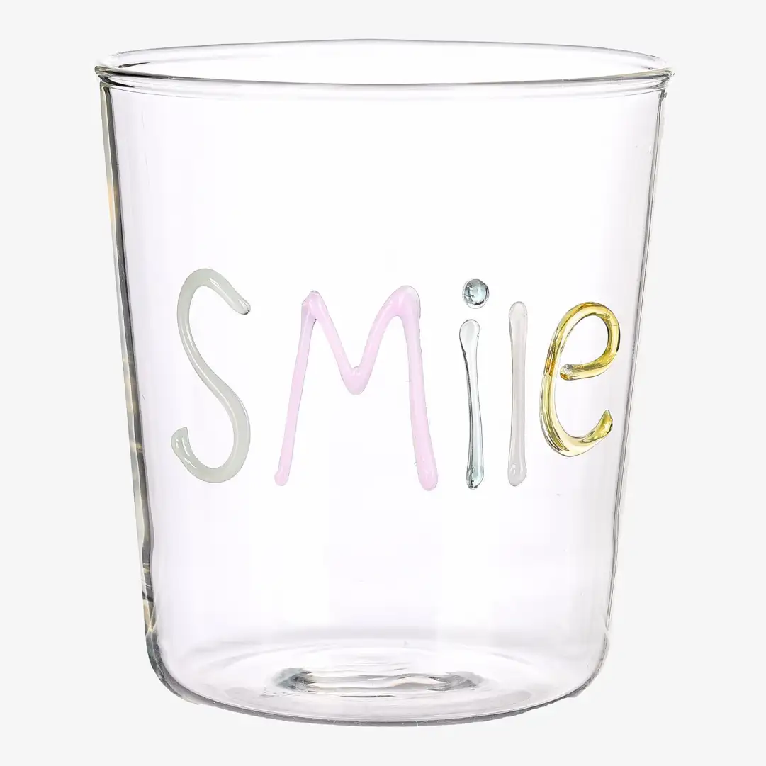 Trinkglas Smile Bunt, ⌀ 8.5 cm, H 95 mm