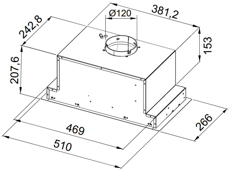 Okap szafkowy MAAN Fiugi Modular 52
