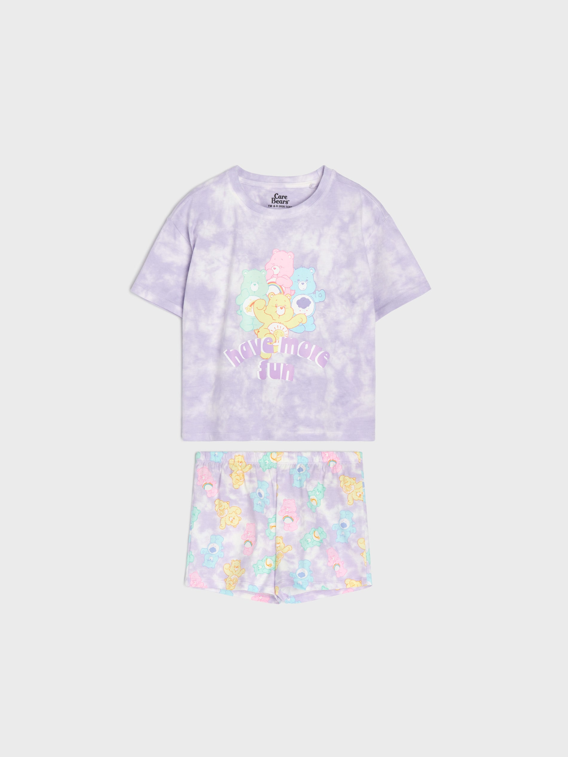 Bawełniana piżama dwuczęściowa z nadrukiem Care Bears