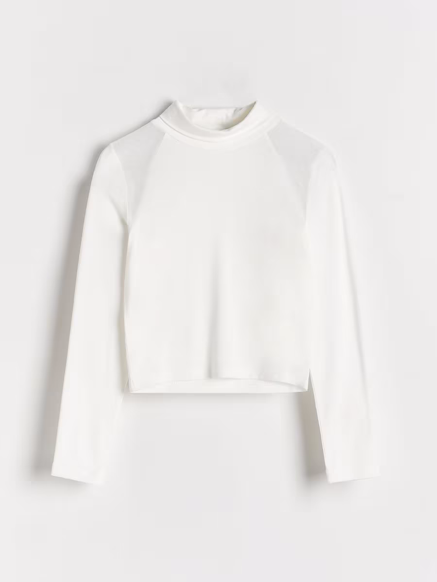 Blouse With Transparent Inserts