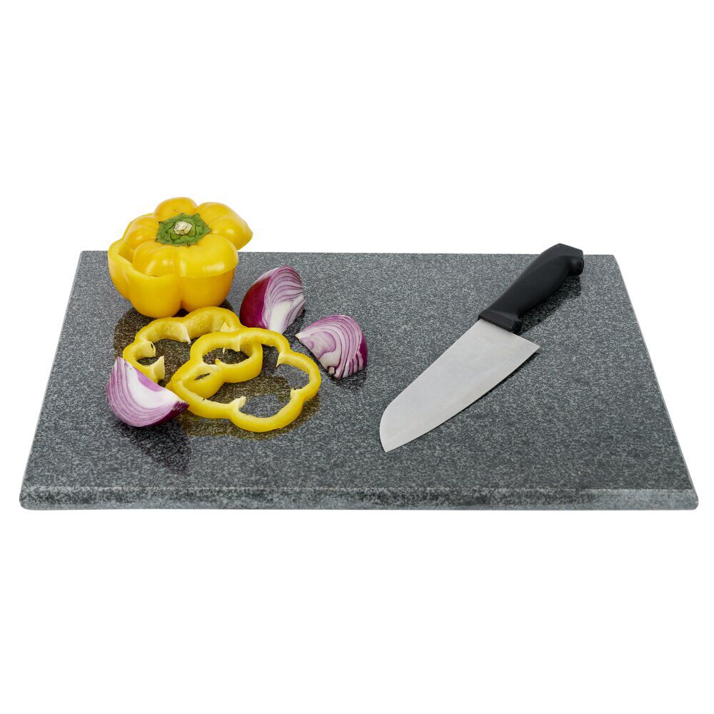 Planche à découper granit gris 30x20x1,5cm