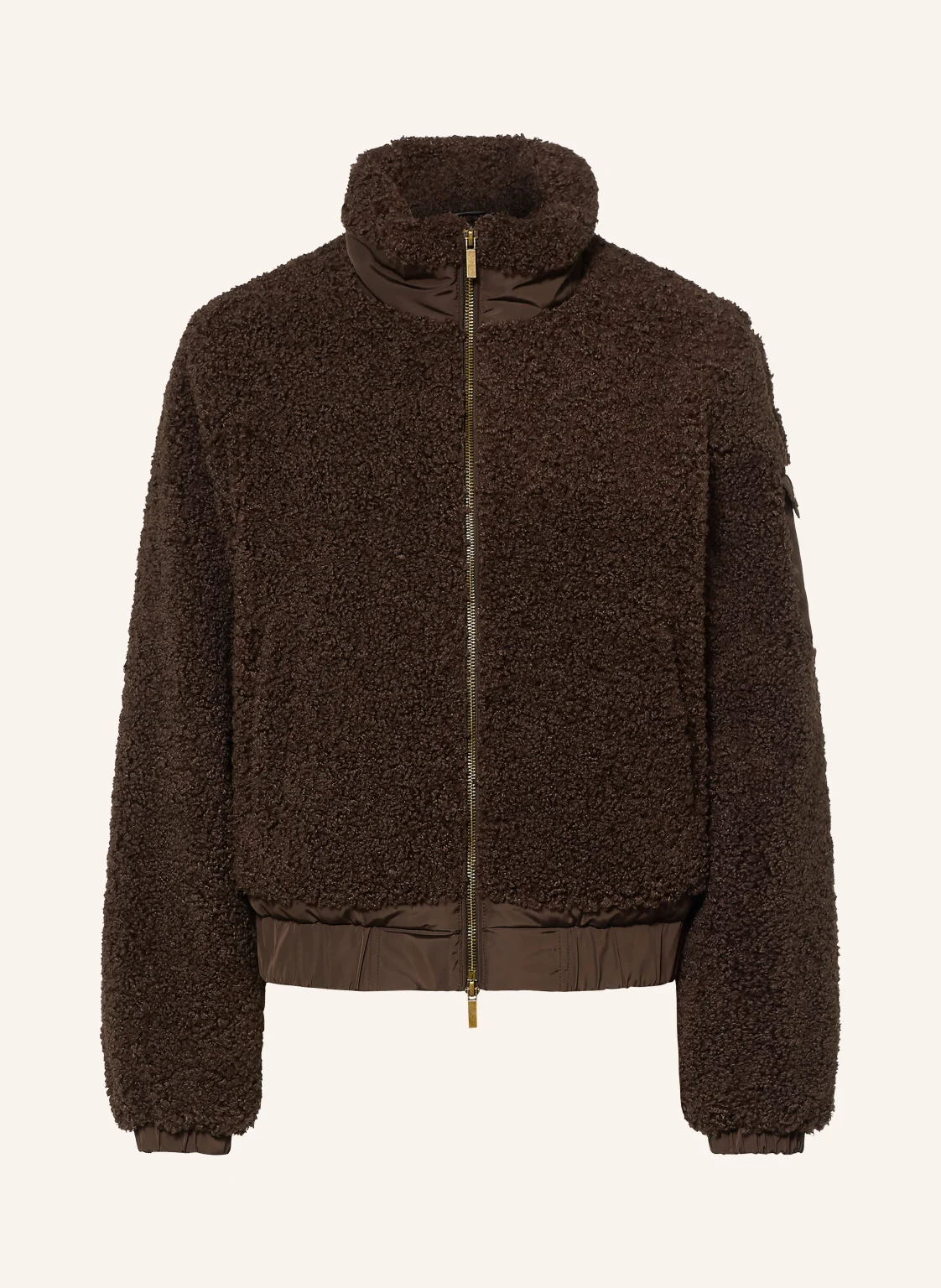 darling harbour Teddyfell-Jacke im Materialmix