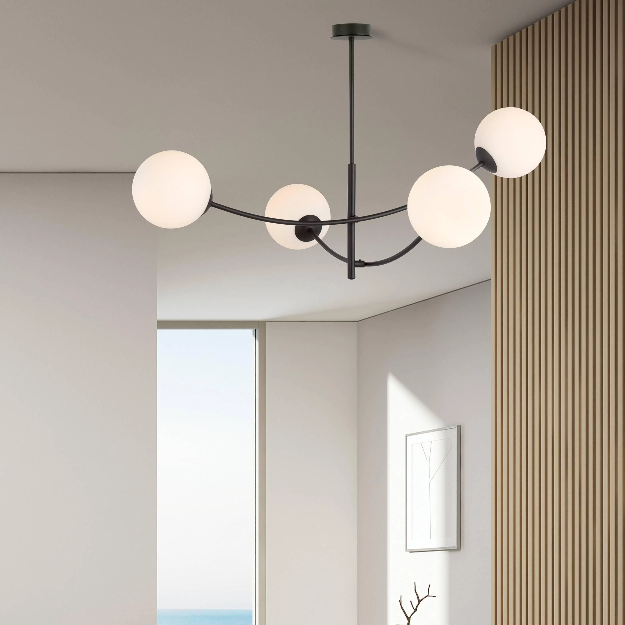 4-lichts plafondlamp Dale