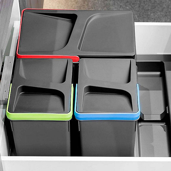 Bacs de tri pour tiroir de cuisine Recycle 1 bac de 12 litres