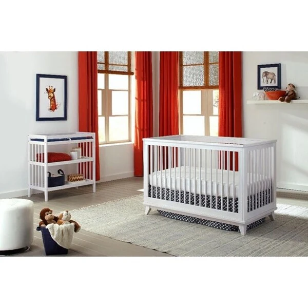 Taylor & Olive Echo White Dowel Toddler Conversion Rail