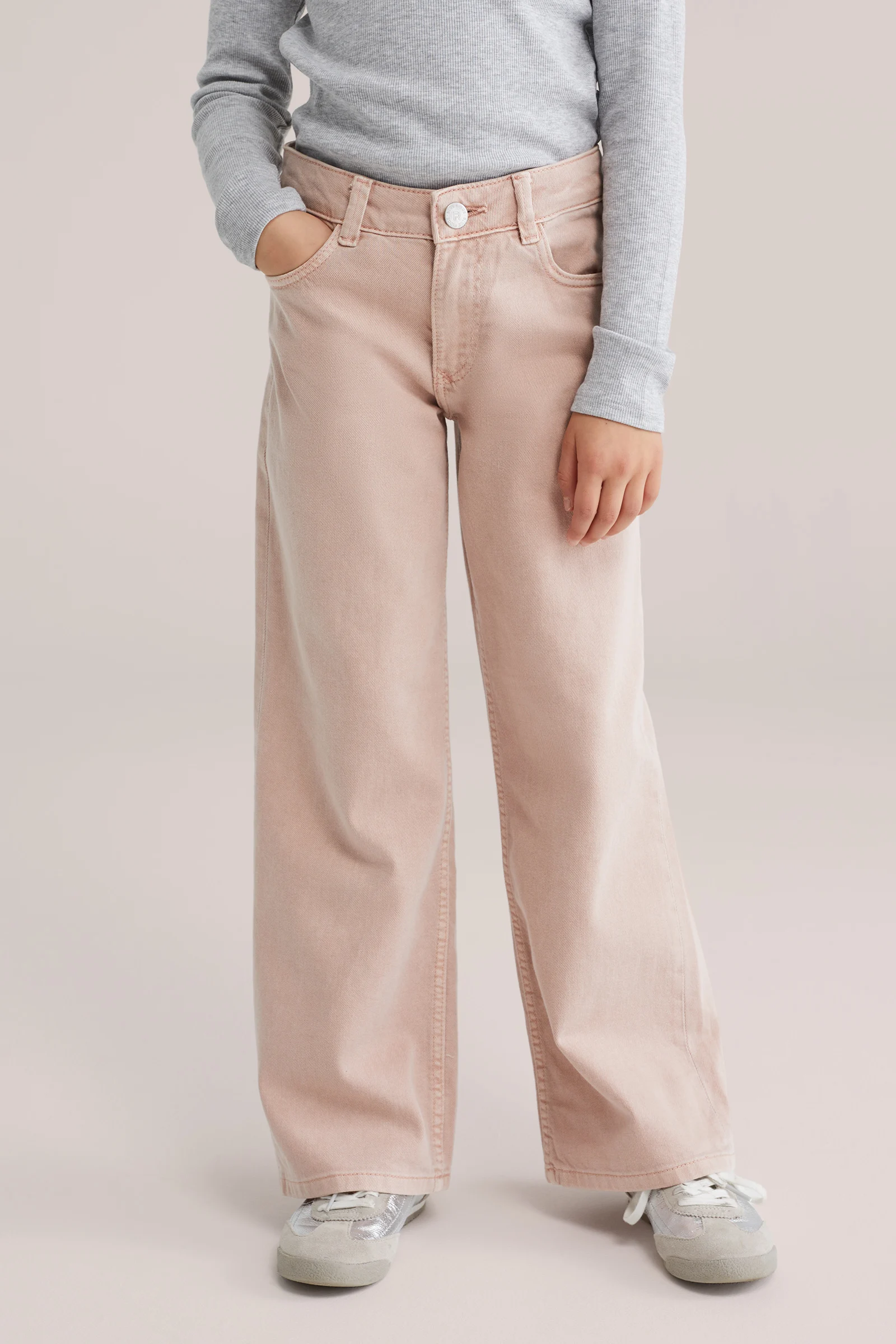 Meisjes wide leg jeans