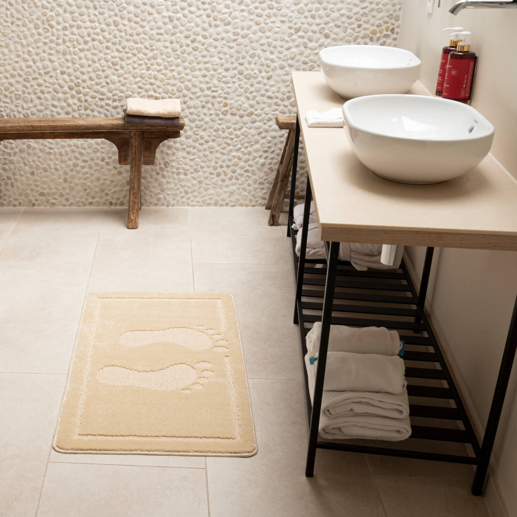 Tapis de bain motif fantaisie