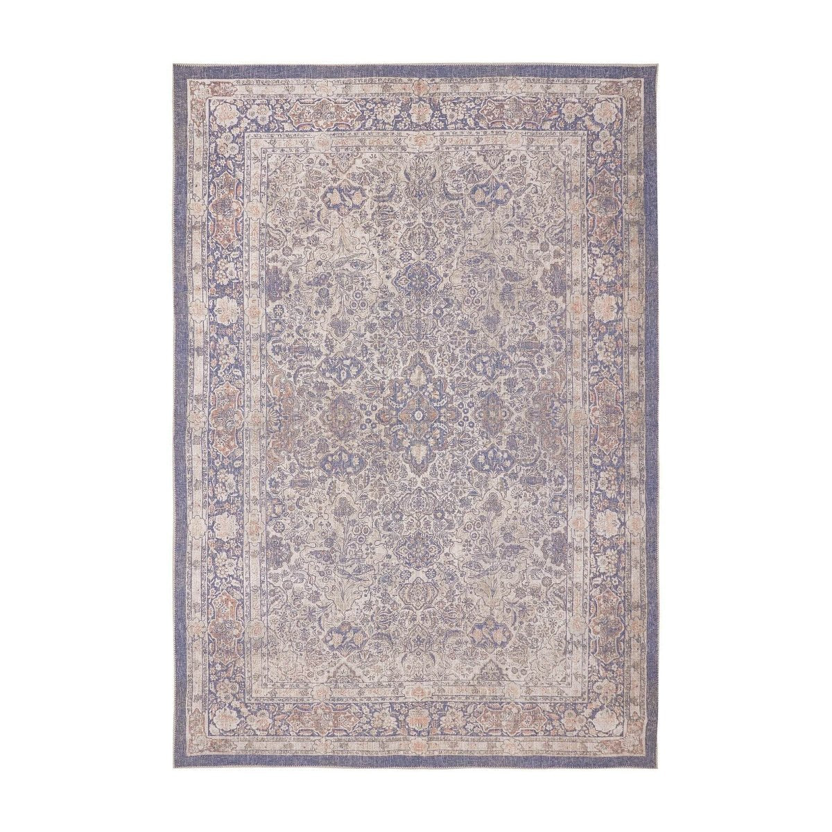 Interieur05 Vintage vloerkleed Sybil Blauw