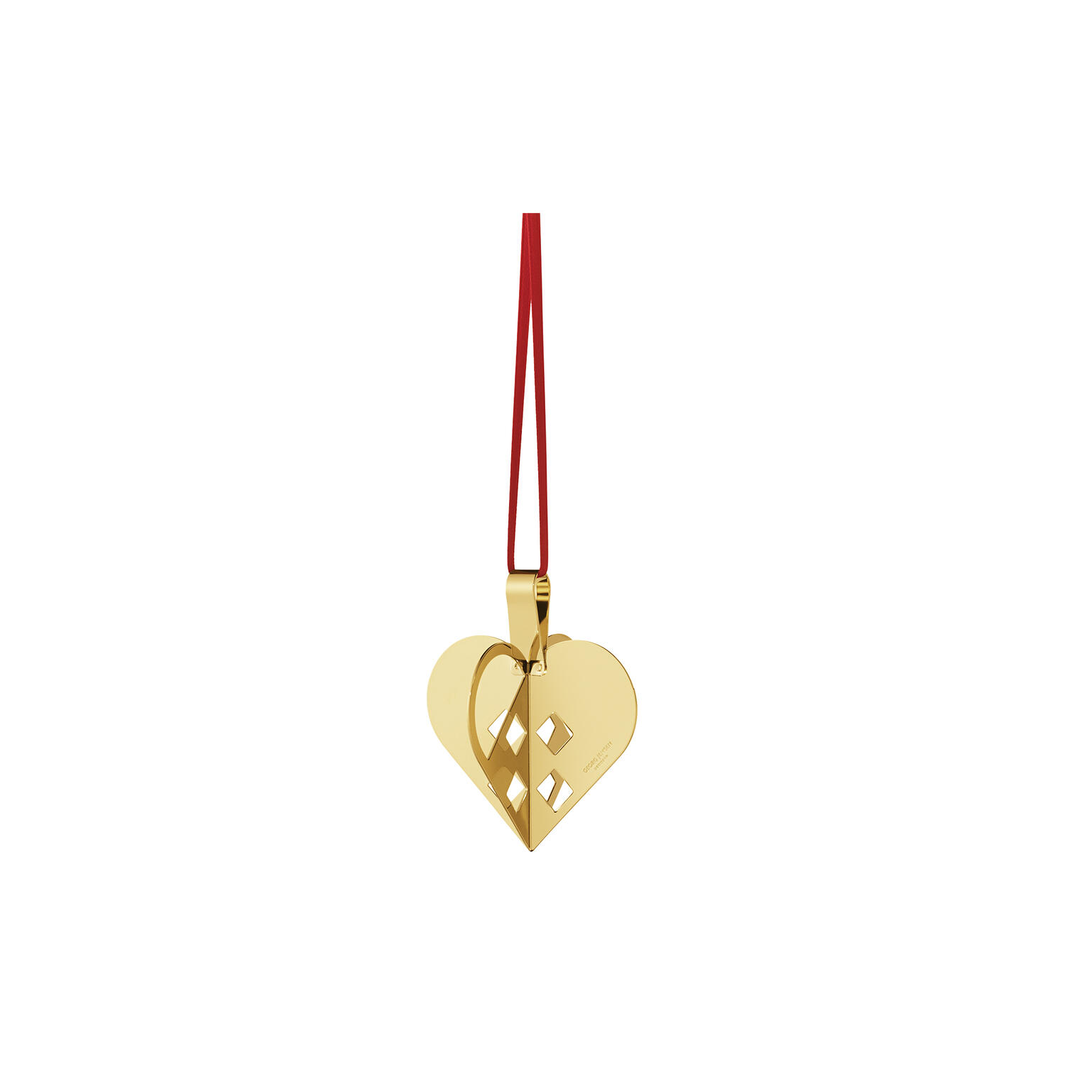 2025 Juleornament Hjerte, guld