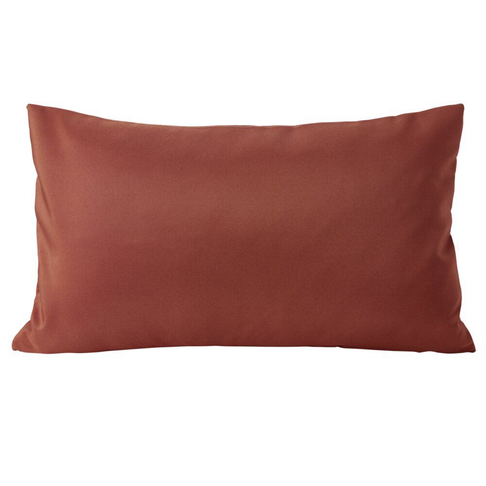 Housse de coussin polyester 30x50cm terracotta