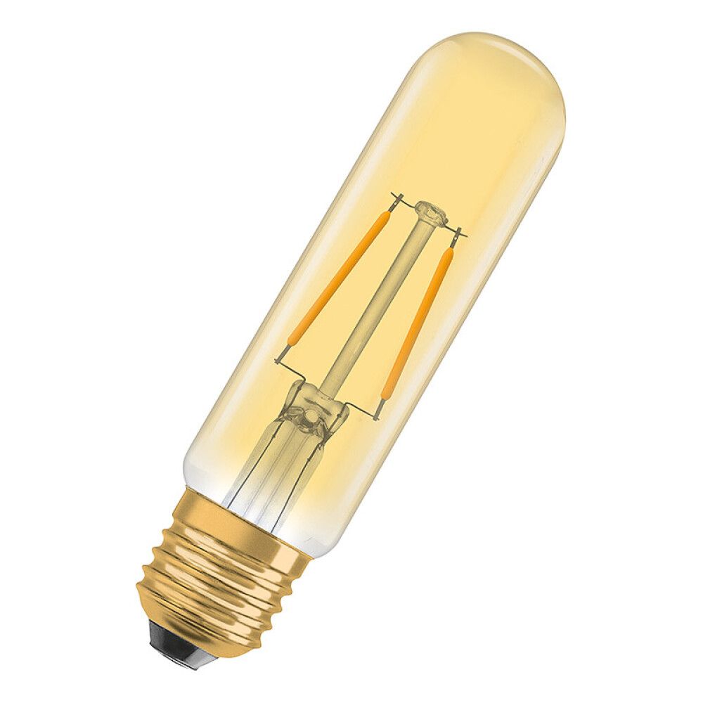 LYSPÆRE OSRAM VINTAGE 1906 LED TUB GULL 820 E27 2,5W