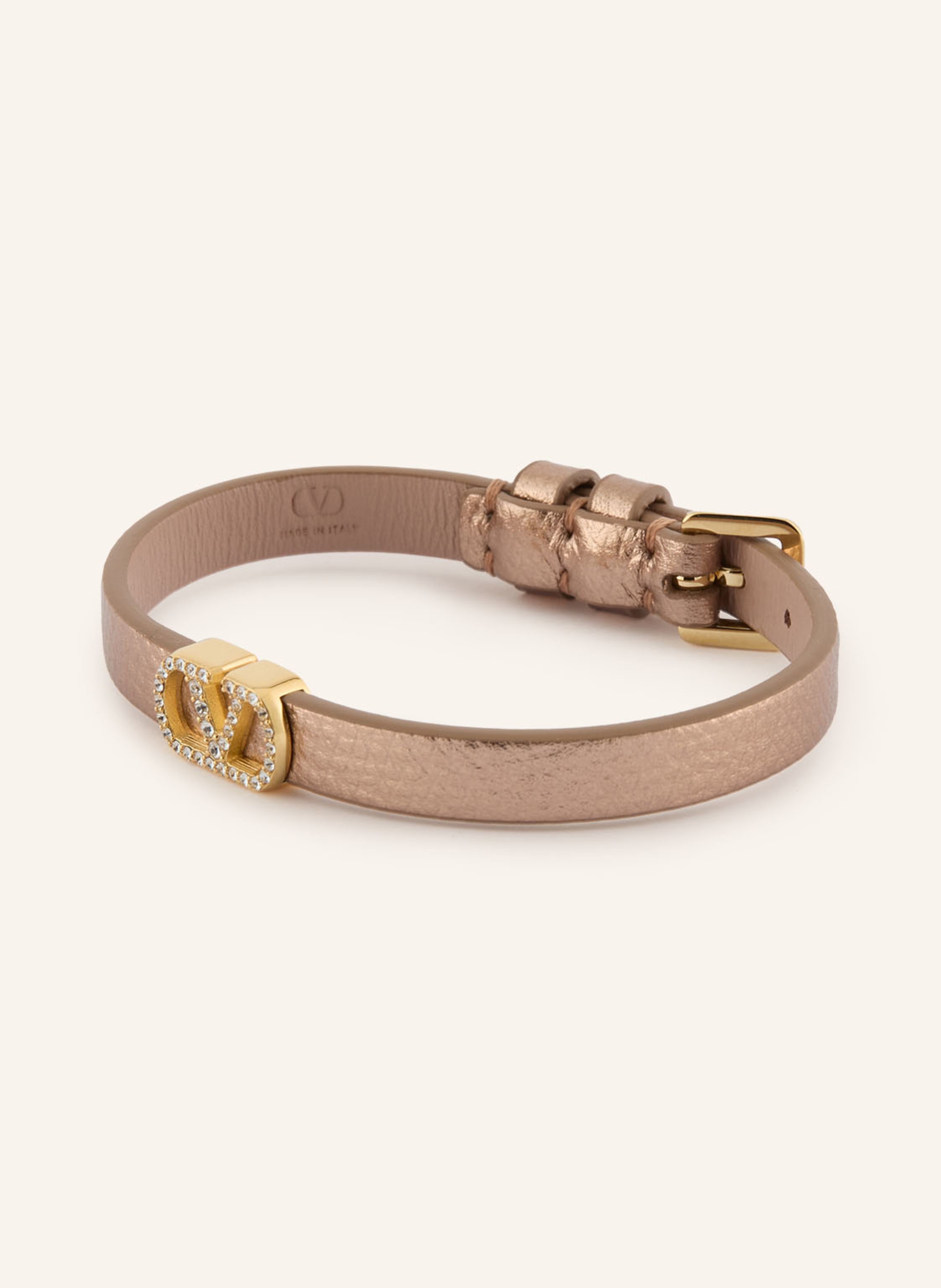 VALENTINO GARAVANI Lederarmband VLOGO SIGNATURE mit Swarovski Kristallen