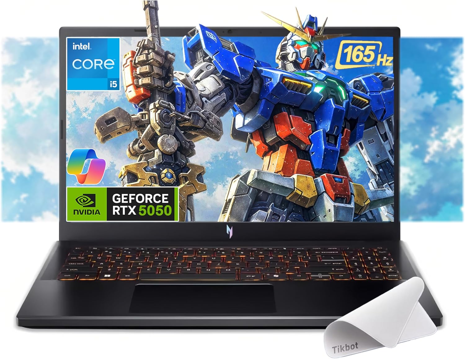 acer Nitro V 15.6” FHD IPS 165Hz Gaming Laptop  Intel Core i5-13420H  NVIDIA GeForce RTX 5050 with 8GB GDDR7 VRAM  Win11H  w/Mouse pad (16GB RAM  512GB PCIe SSD)