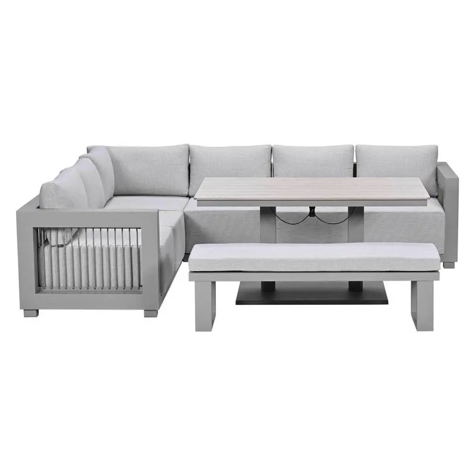 Garden Impressions Berthill lounge dining set 6-delig - taupe