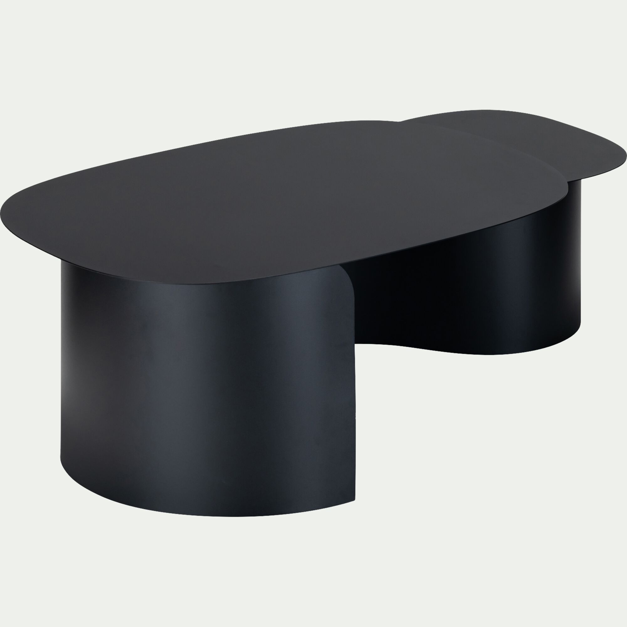 NUMA - Table basse en acier L125xH37cm - noir