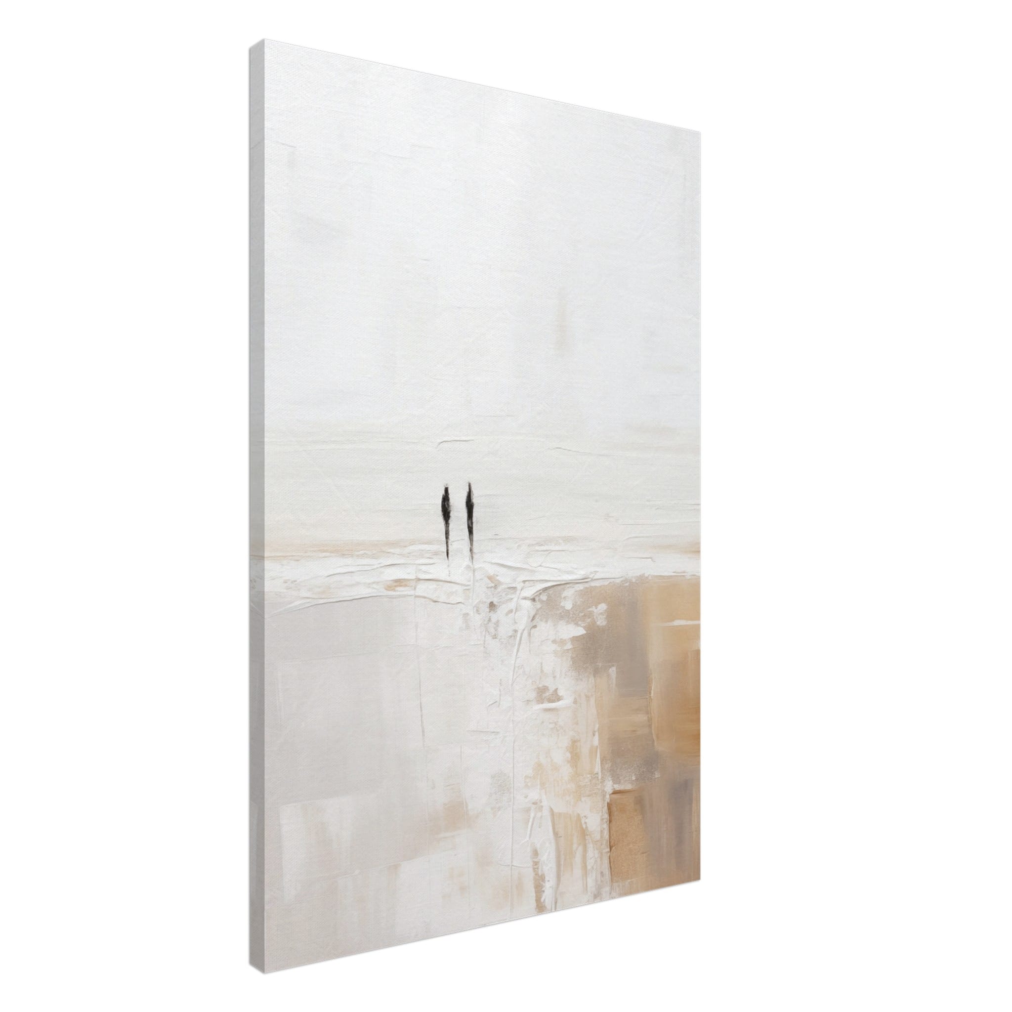 Artfulprints Canvas Abstract – Silhouettes 2 canvas - 60x90 cm - Grijs