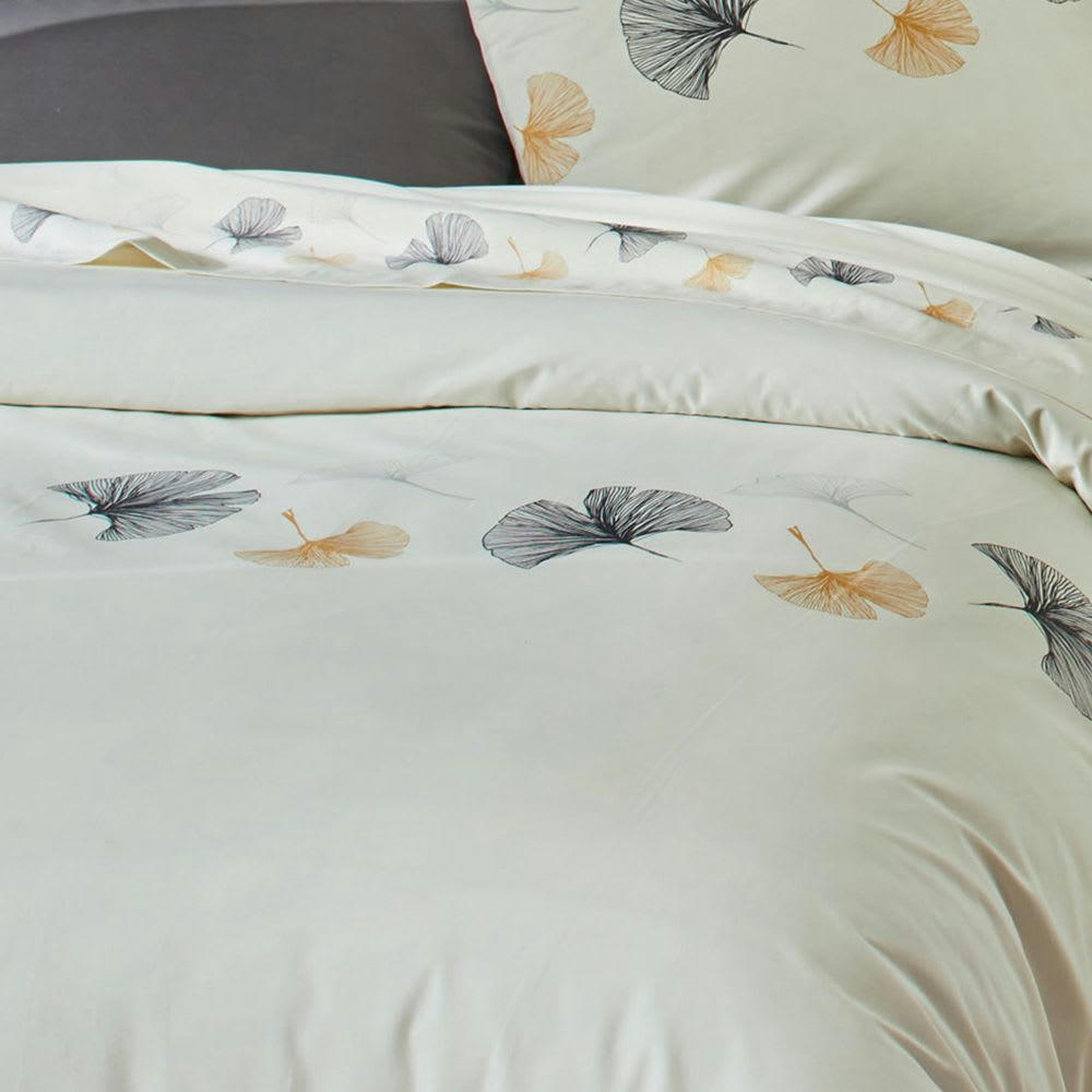 - Parure de lit 2 places percale de coton à motifs 240x260 cm