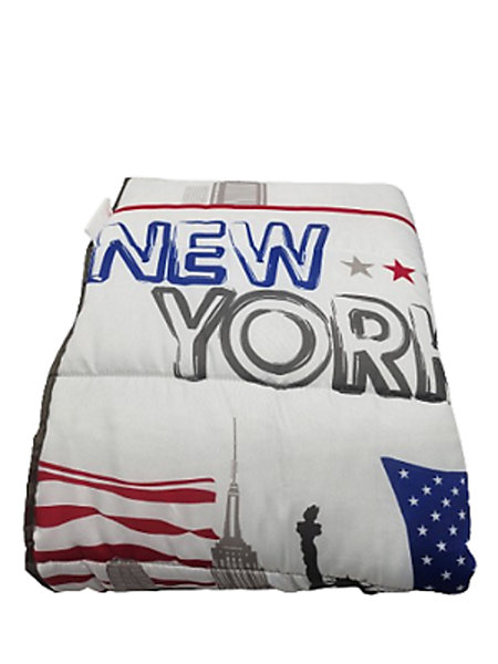 Couette Tempérée Imprimée New York - 1 Personne 140 x 200 - 12965-20