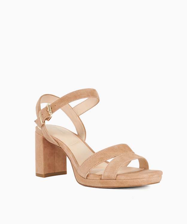 Manifesting Camel - Block Heel Sandals