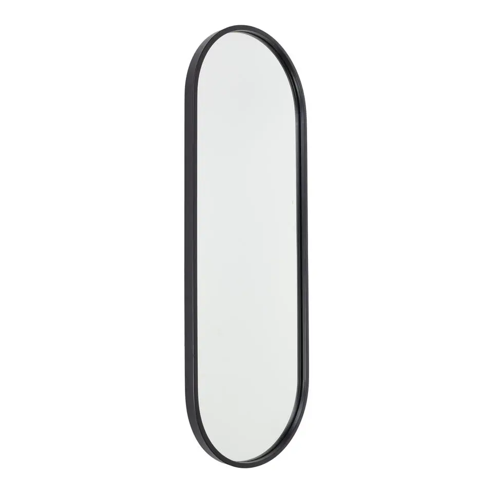 Fragix Boston Spiegel Ovaal - Zwart - 80x30