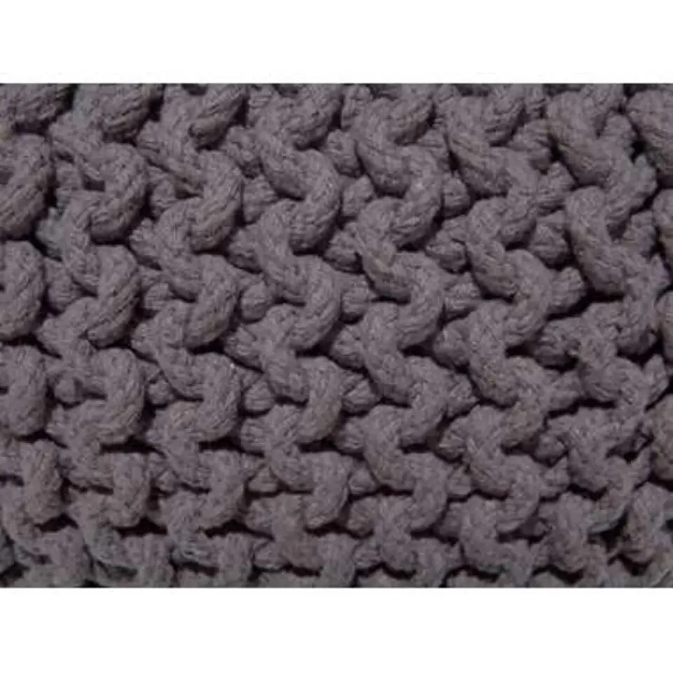 CONRAD S - Poef - Donkergrijs - 40 cm - Katoen