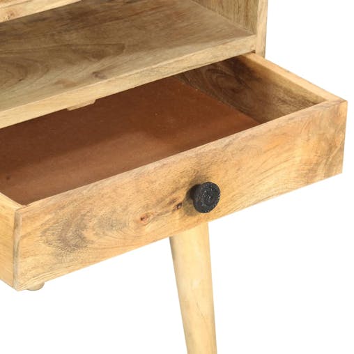 NNEVL Bedside Cabinet 40x35x50 cm Solid Mango Wood