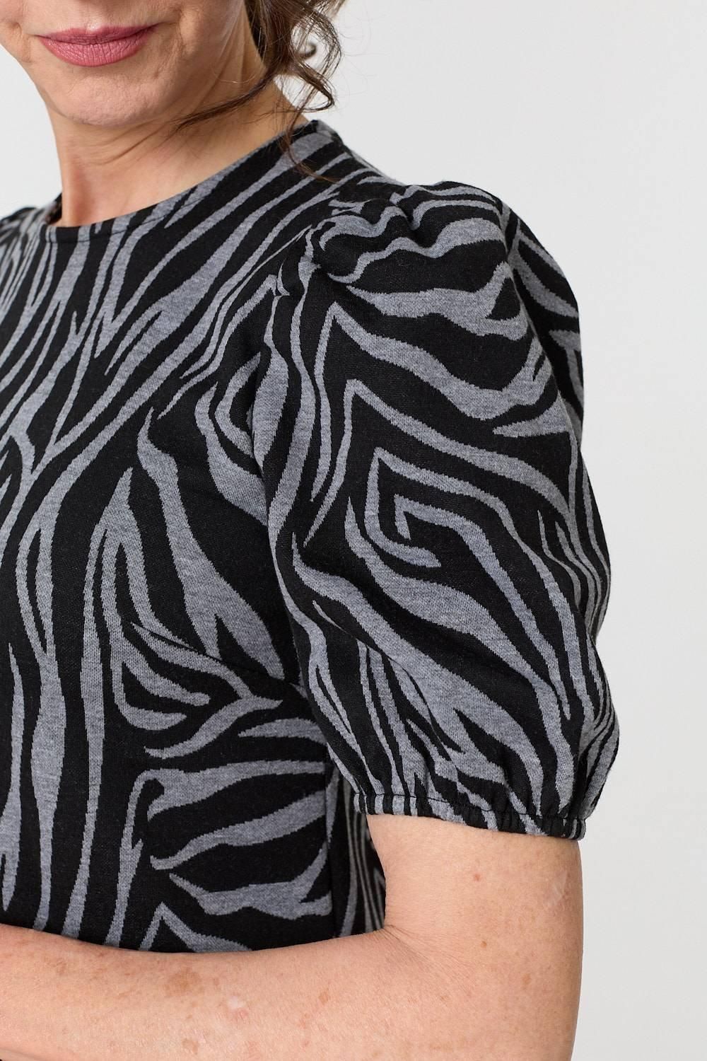 Izabel London Animal Print Knee Length Shift Dress