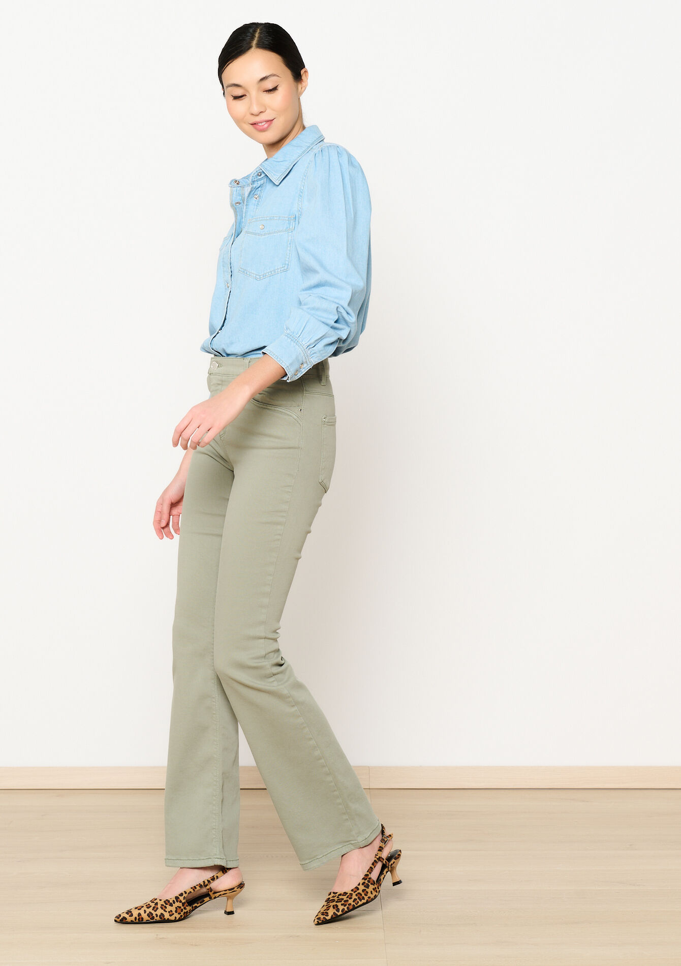 Multiple size bootcut broek