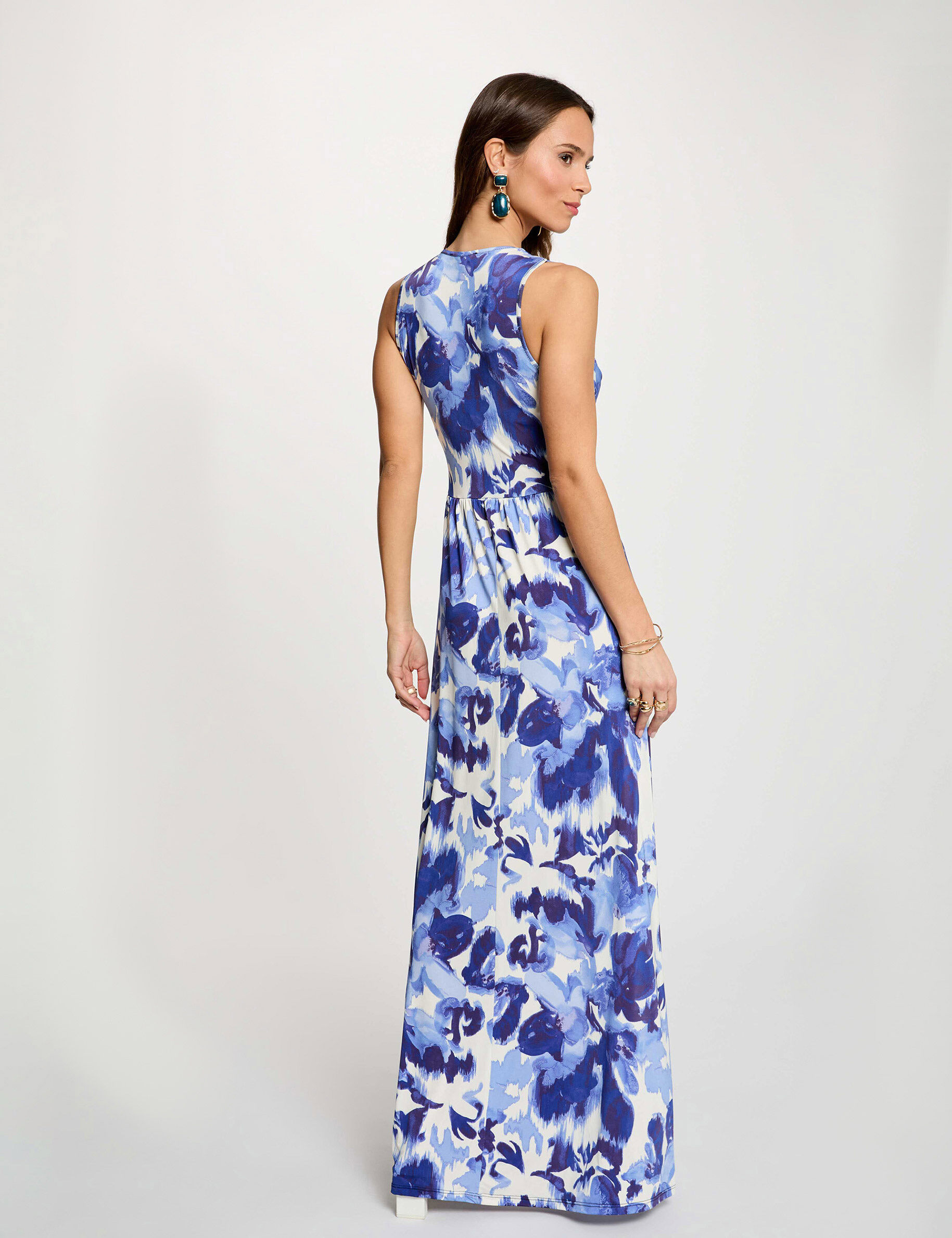 Long Dress With Sweetheart Neckline Multicolor Women