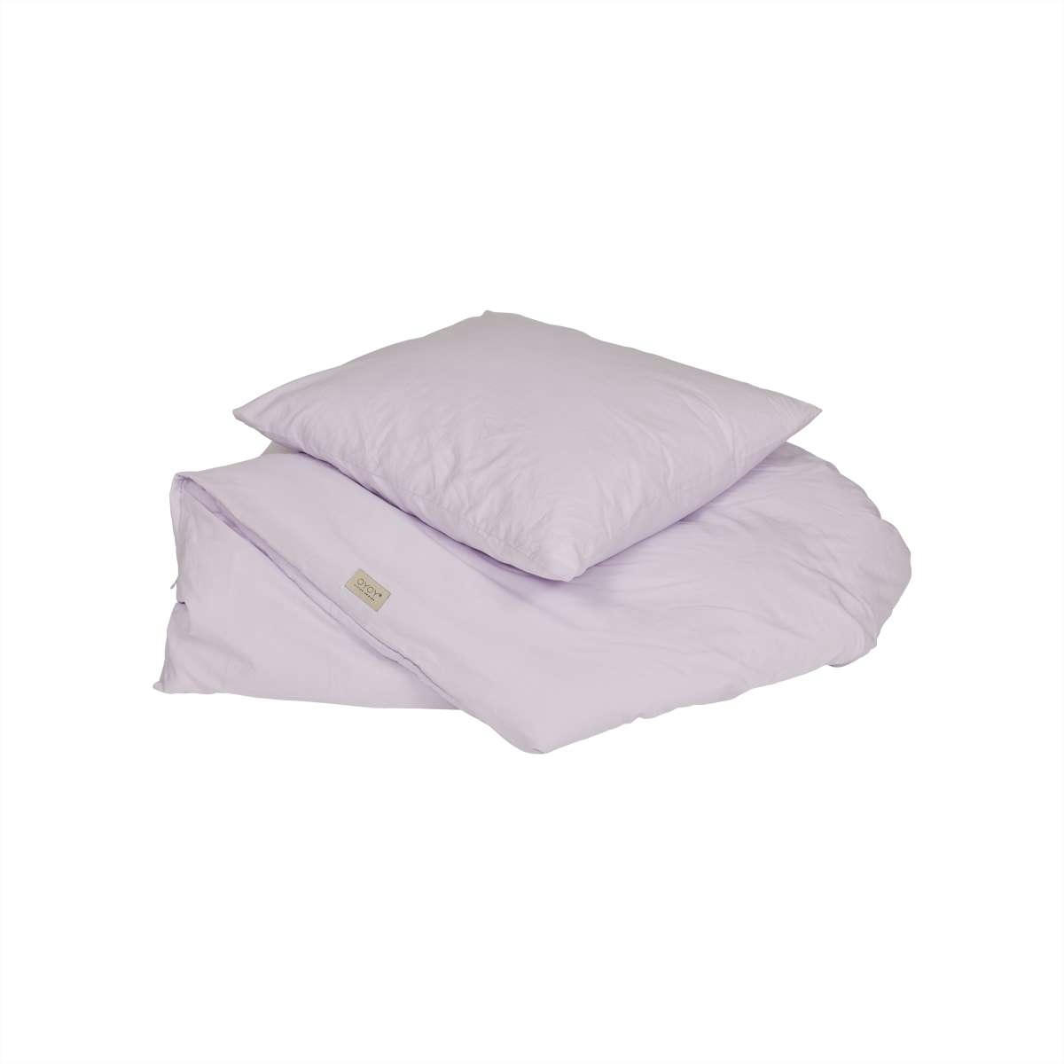 NUKU - Literie violet en coton organique H40x45cm