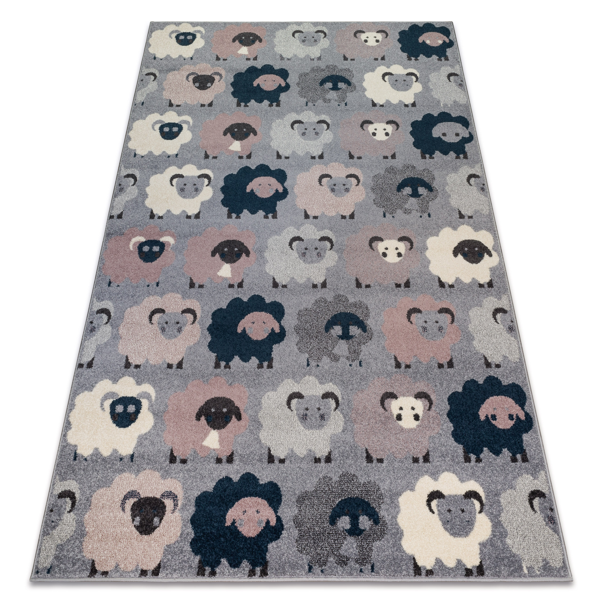 Dywan HEOS 78468 szary / niebieski OWCE120x170 cm