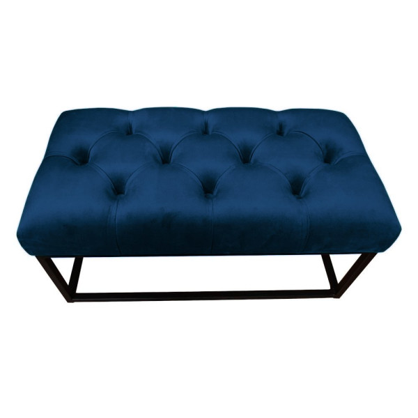 Ławka do sypialni Chesterfield loft / granatowa / MG16