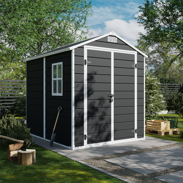 Domek ogrodowy NORDVIC Vidar 194x241 cm, tworzywo, Cold Grey