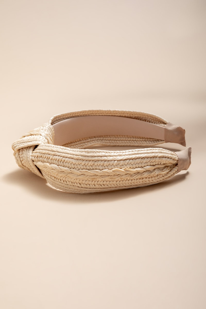 Andy Straw Top Knot Headband