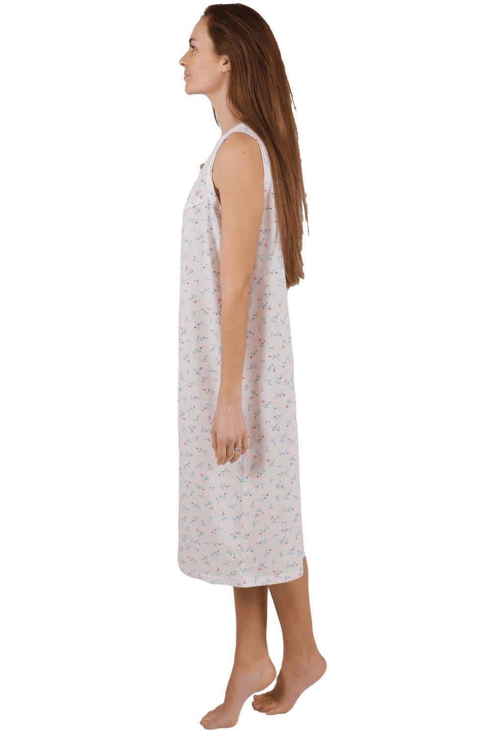 Camille Lightweight Sleeveless Floral Nightdress