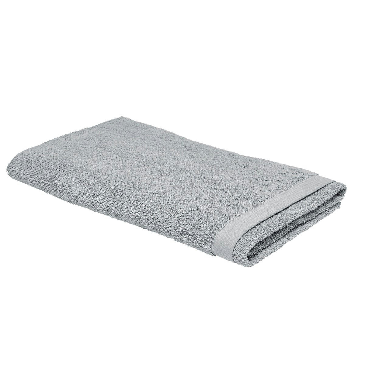 BIO ORGANIC - Maxi drap de bain uni en Coton Gris 90x150 cm