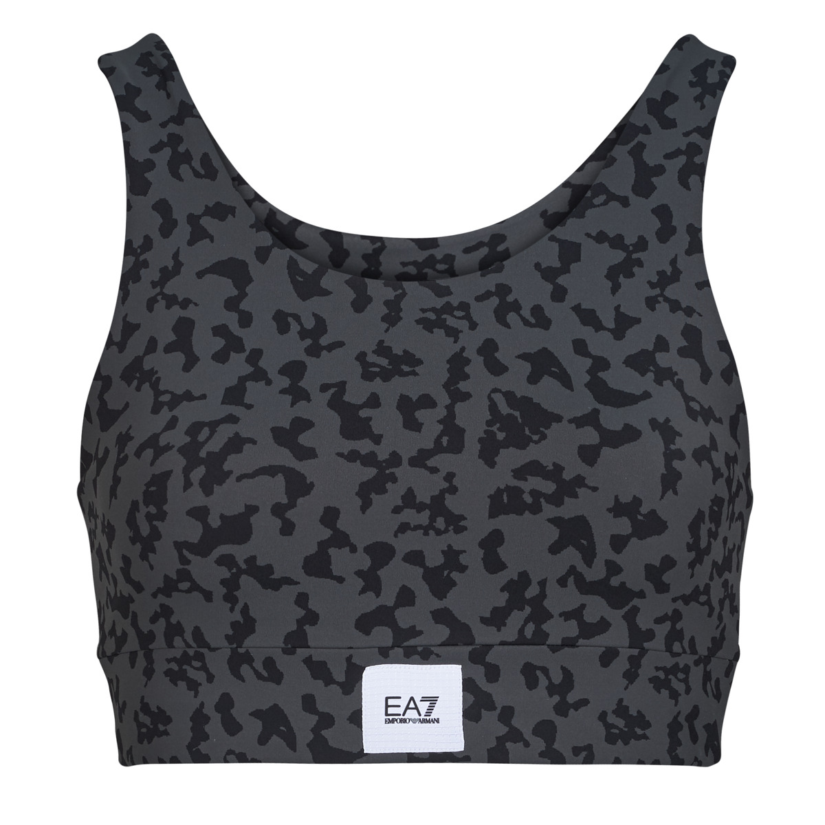 Emporio Armani EA7 - TRAIN SPORTY 4EVER W SPORT BRA - TRAIN SPORTY 4EVER W SPORT BRA - Leopard / Black / Grey