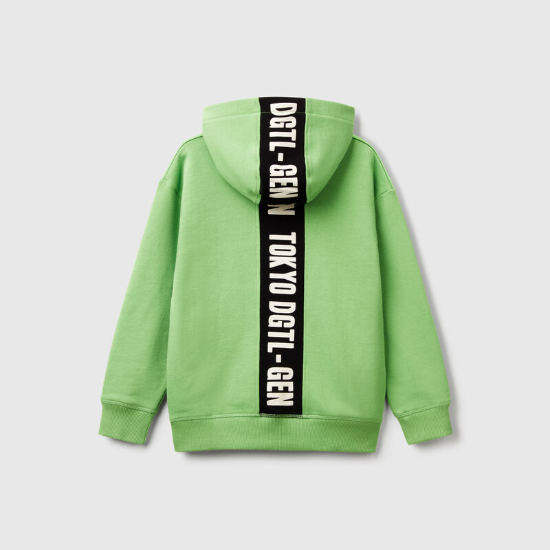 Sweatshirt with printed bands