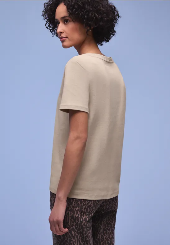 Basic T-Shirt aus reiner Baumwolle